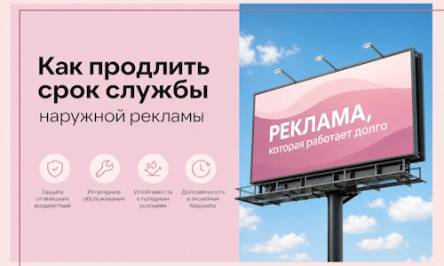 Как продлить срок службы наружной рекламы в Холмске