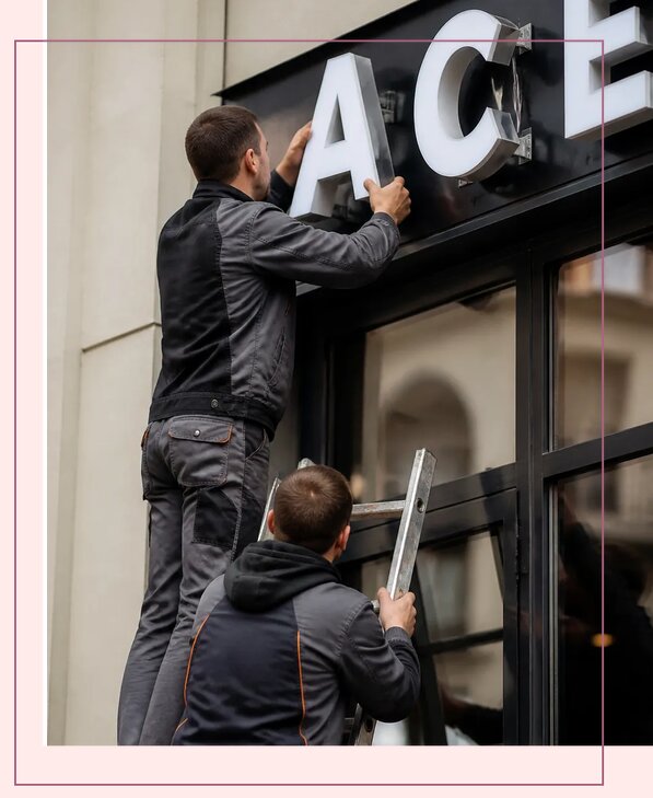 Объемные буквы для кафе с изготовлением и монтажом в Холмске
