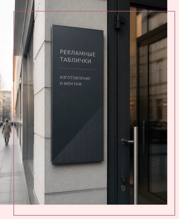 Рекламные таблички в Холмске по цене от 4622 р. | Аванза-Хлм