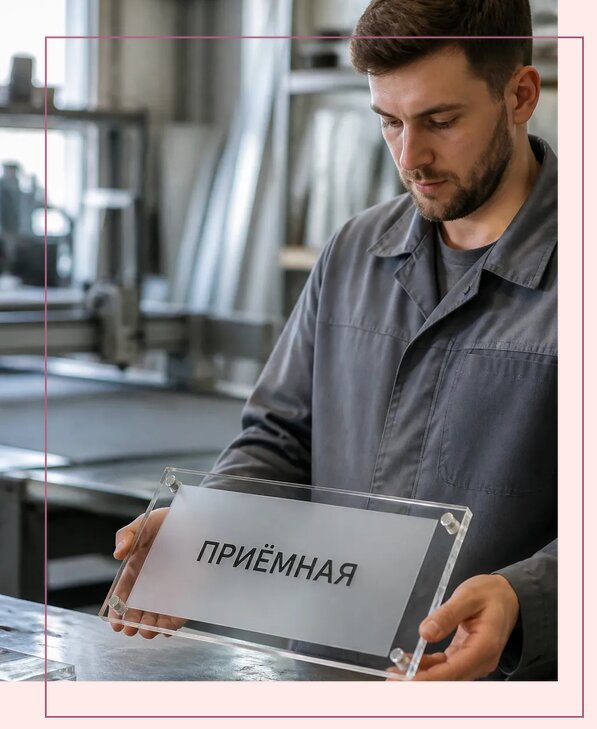 Таблички из оргстекла на заказ в Холмске от 4006 р. | Аванза-Хлм